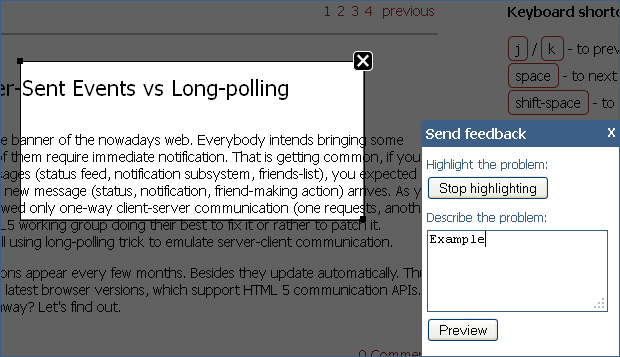 Support Request Tool - marking up attention area Support Request Tool - marking up attention area